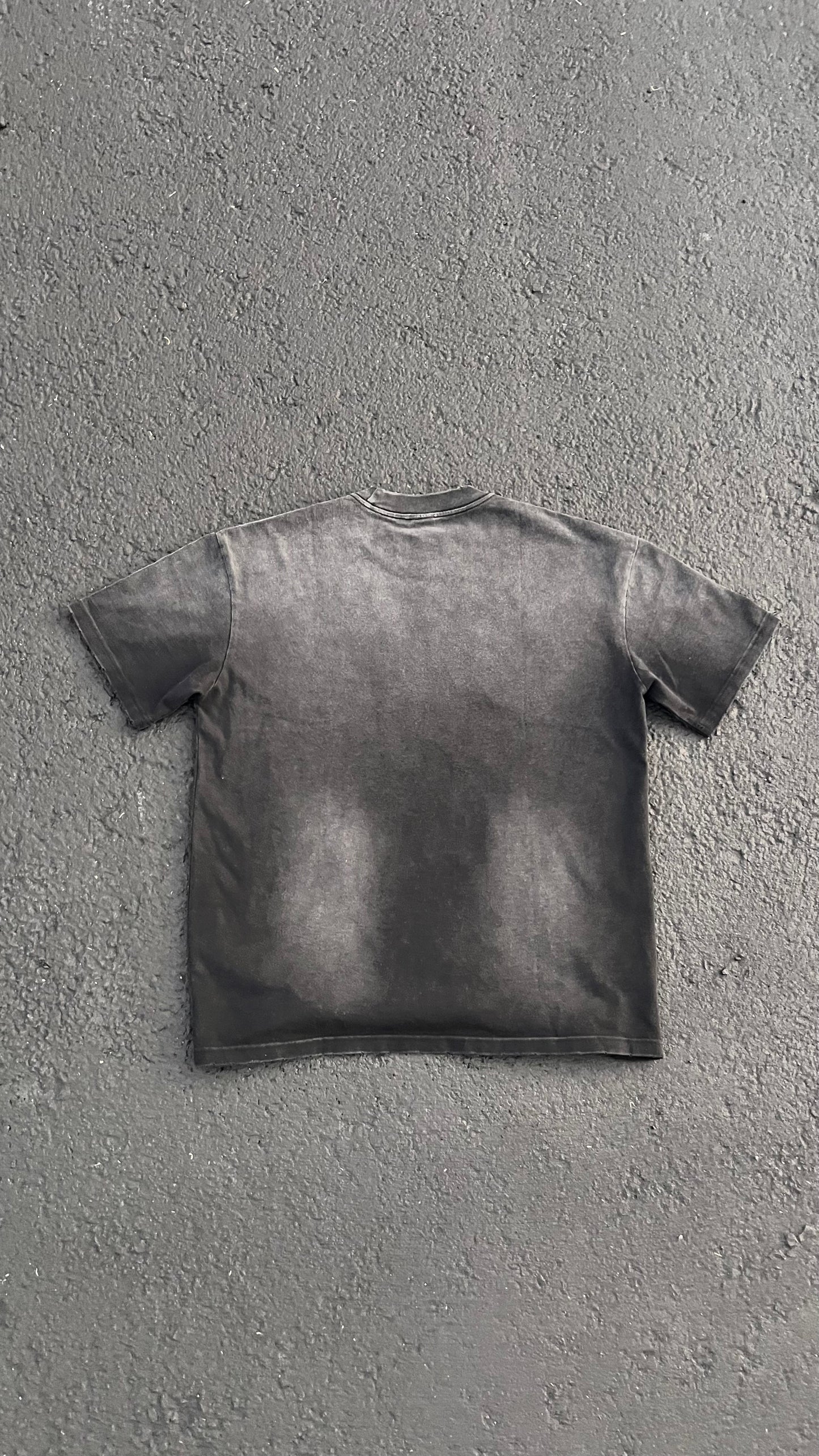 (Black & White) "Jesus Saves" Heavy Wash Tee - 270 GSM