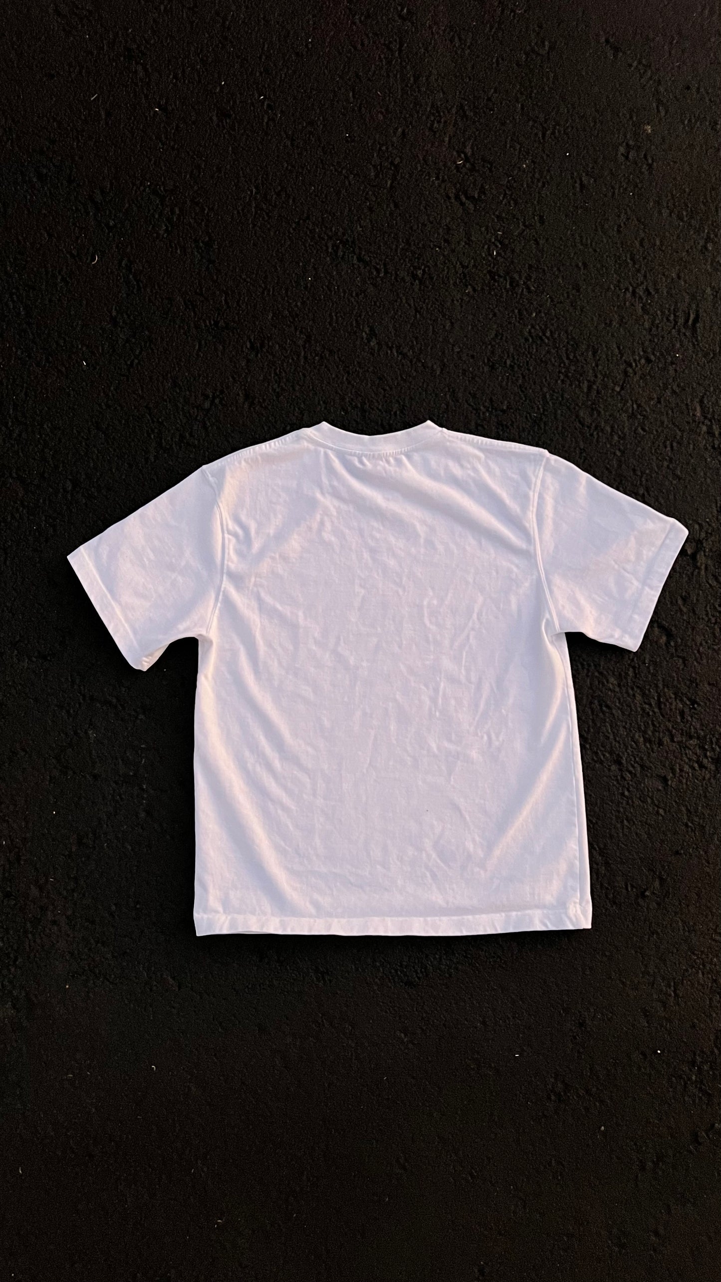 (White) "Jesus Saves" Heavy Wash Tee - 300 GSM